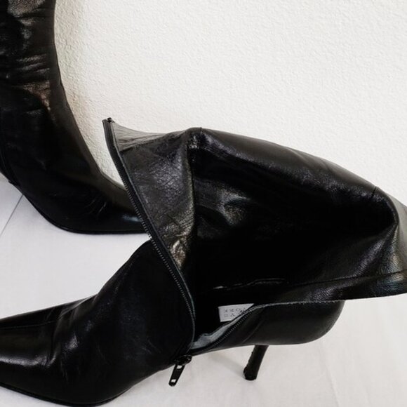 Vintage Genuine Leather Stiletto Boots from Barney's New York - Picture 3 of 7